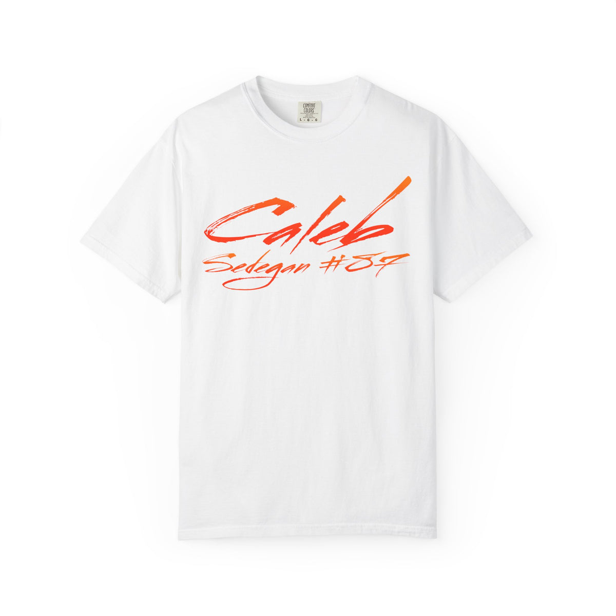 Caleb Sedegan Cursive Name & Number Premium Tee