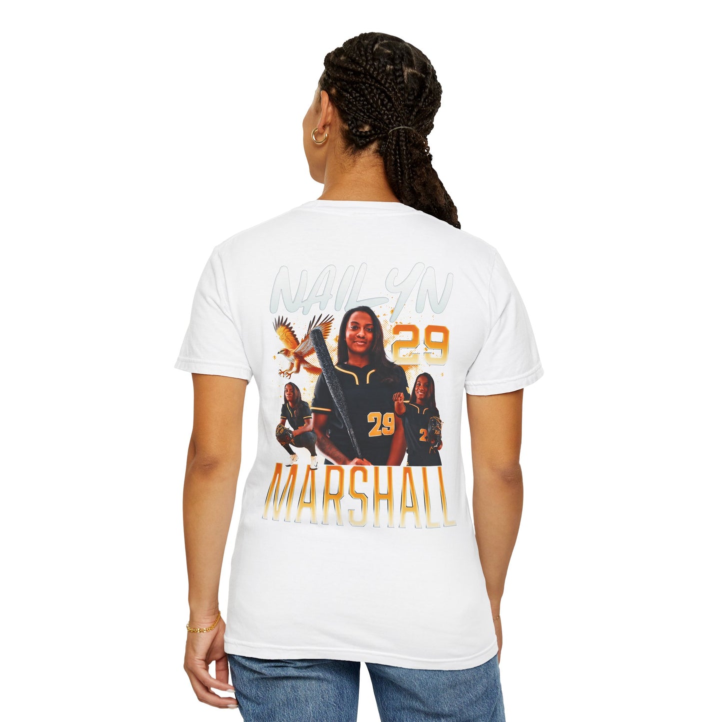 Nailyn Marshall Logo Front & Back Premium Tee