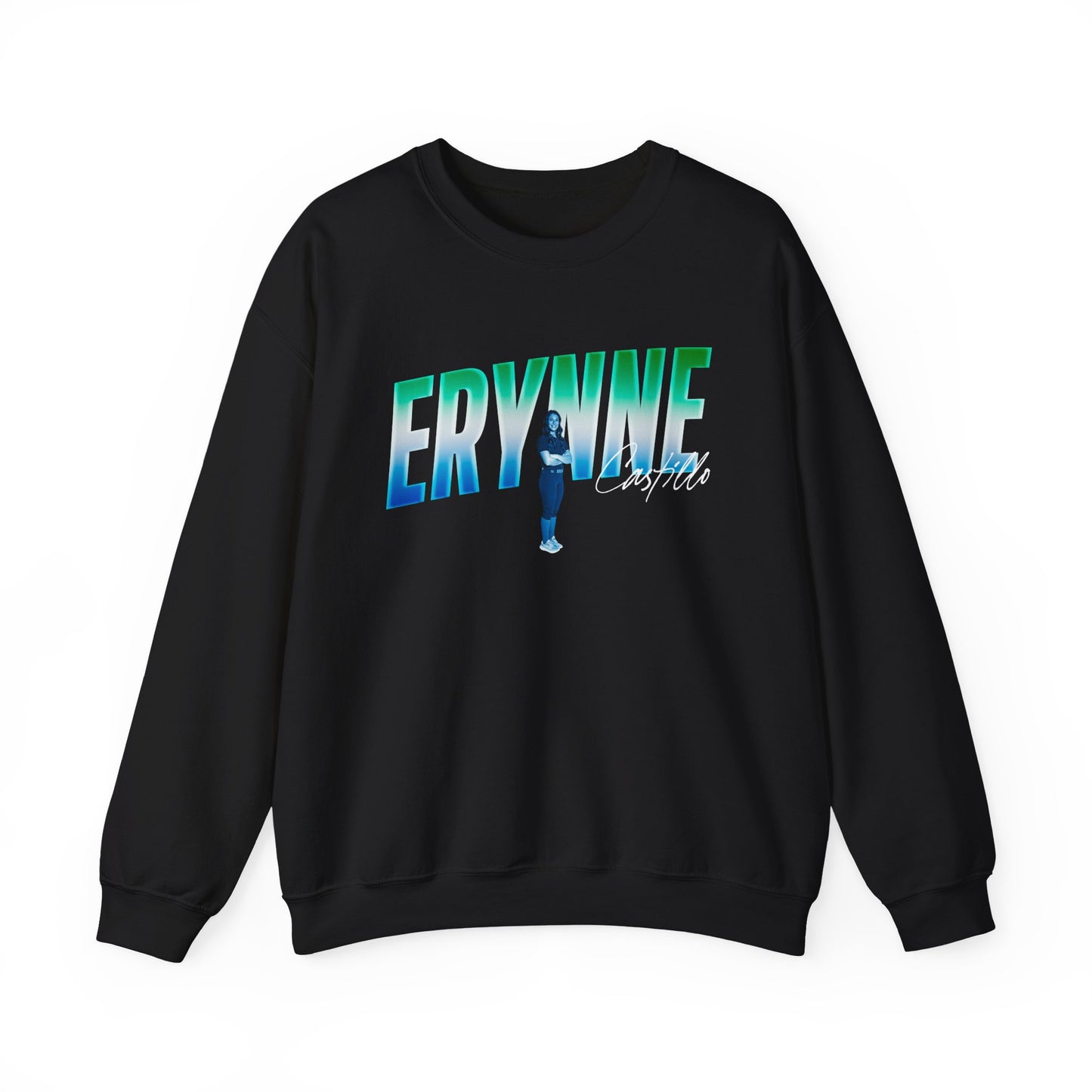 Erynne Castillo Cursive Combo Colored Crewneck Sweatshirt