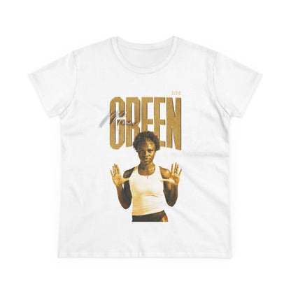 Monic Green Faded Glory Women's Tee