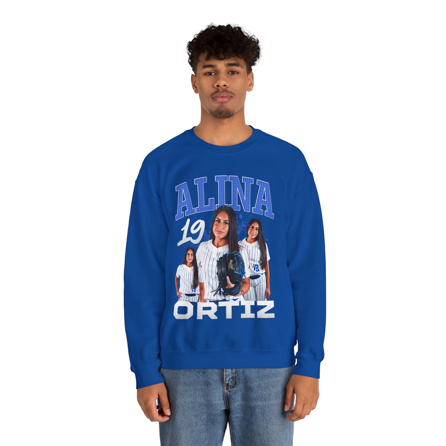 Alina Ortiz First Name Highlight Crewneck Sweatshirt
