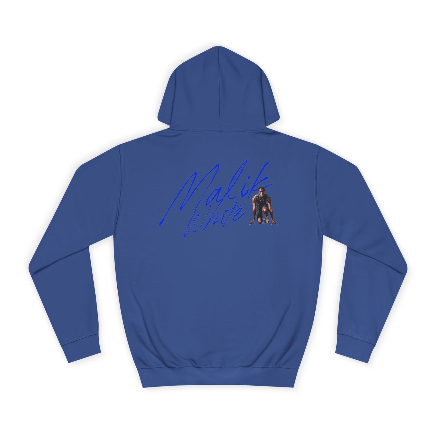 Malik White Cursive Premium Hoodie