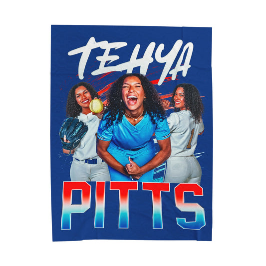 Tehya Pitts White & Colored Combo 60"-80" Plush Blanket