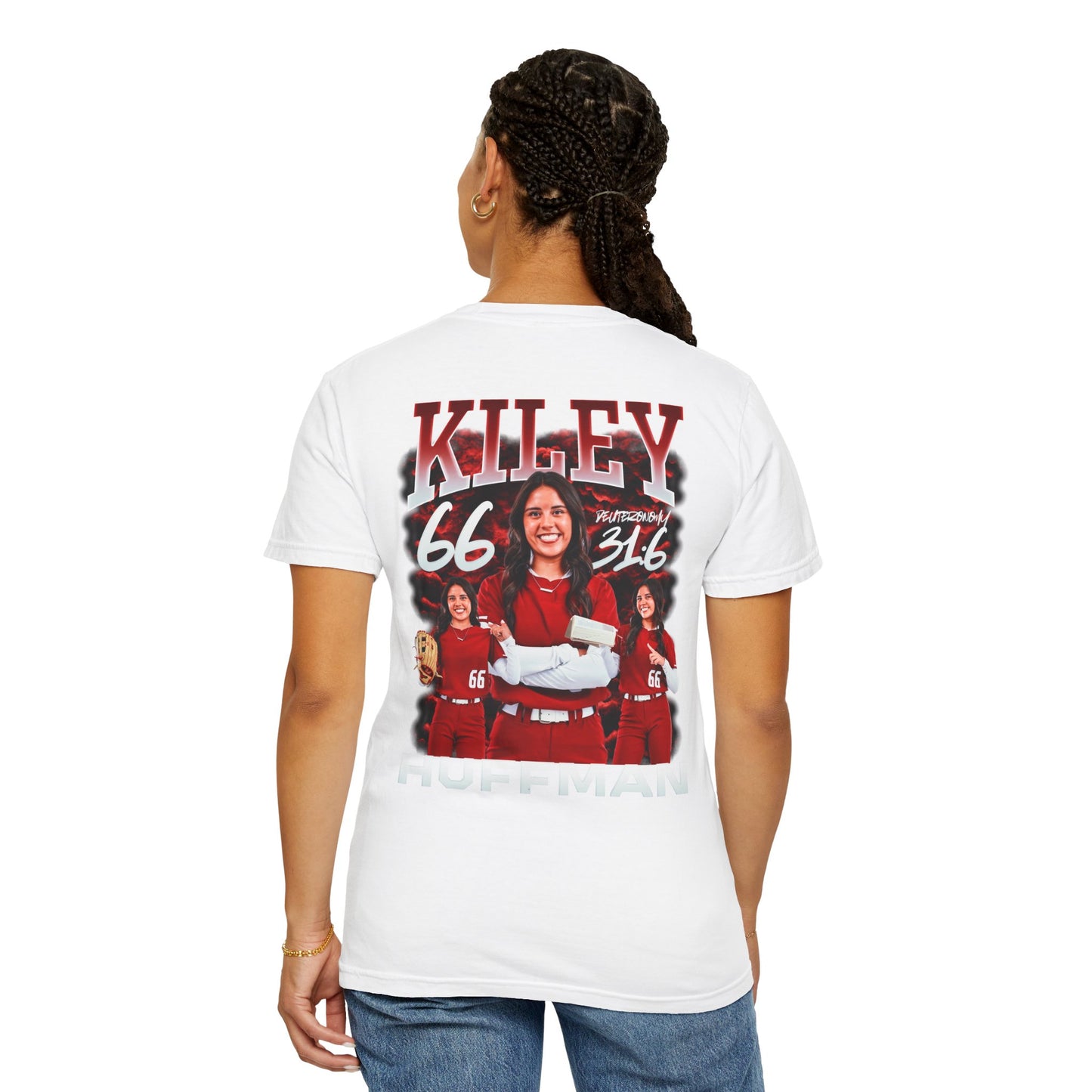 Kiley Huffman Logo Front & Back Premium Tee