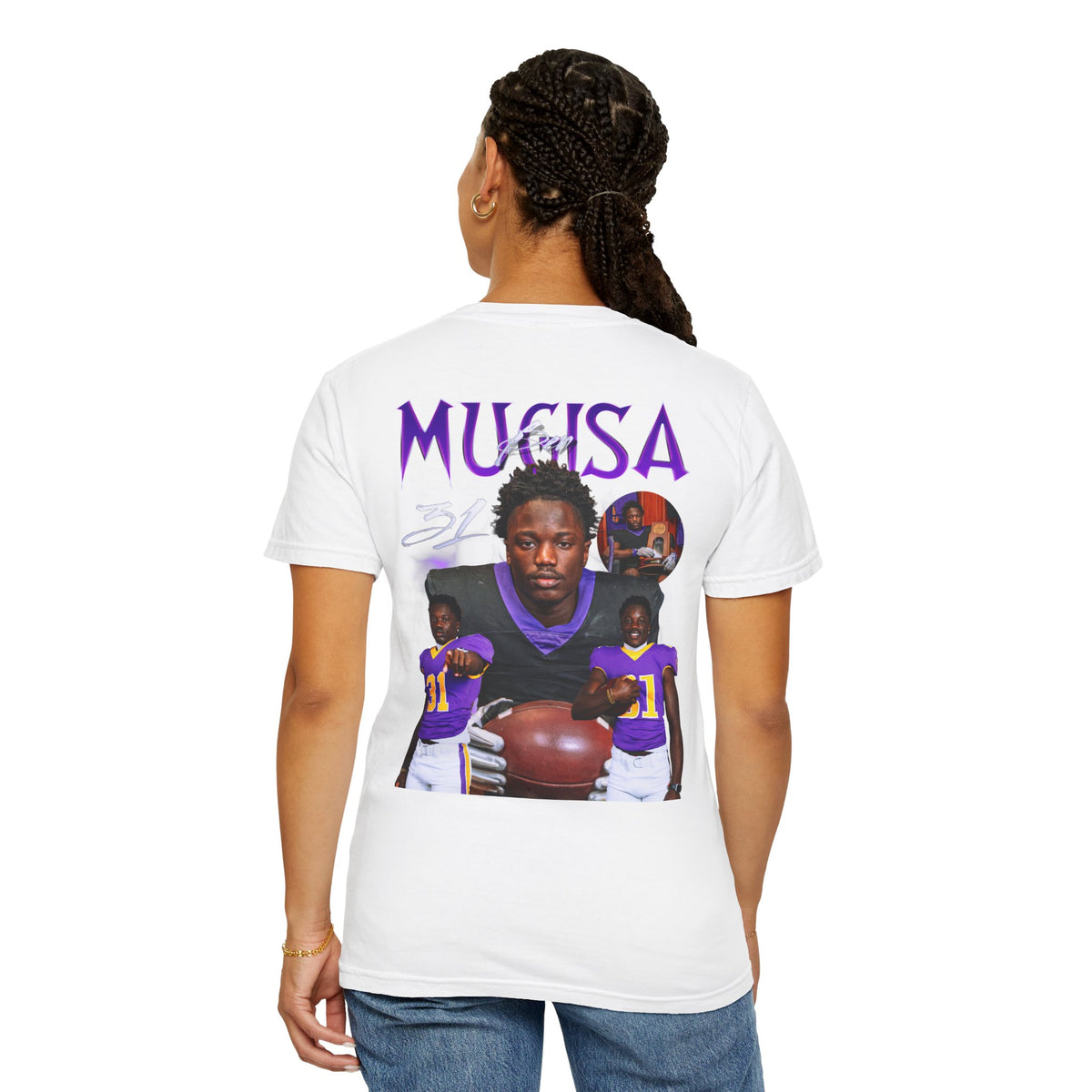 Ben Mugisa Logo Front & Back Premium Tee