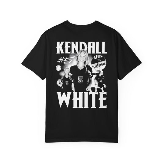 Kendall White Vintage Blackout Premium Tee