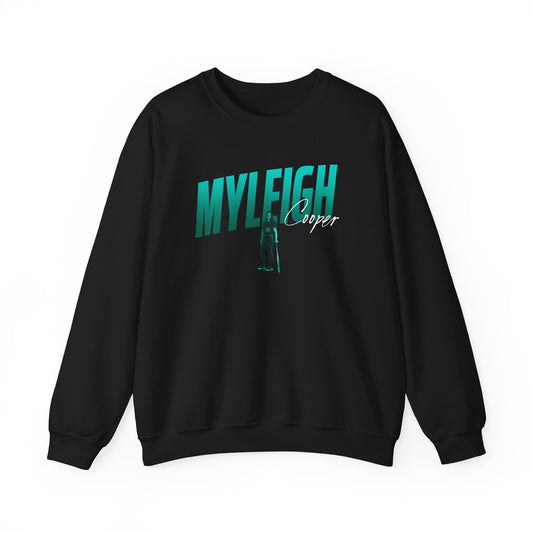 Myleigh Cooper Cursive Combo Colored Crewneck Sweatshirt
