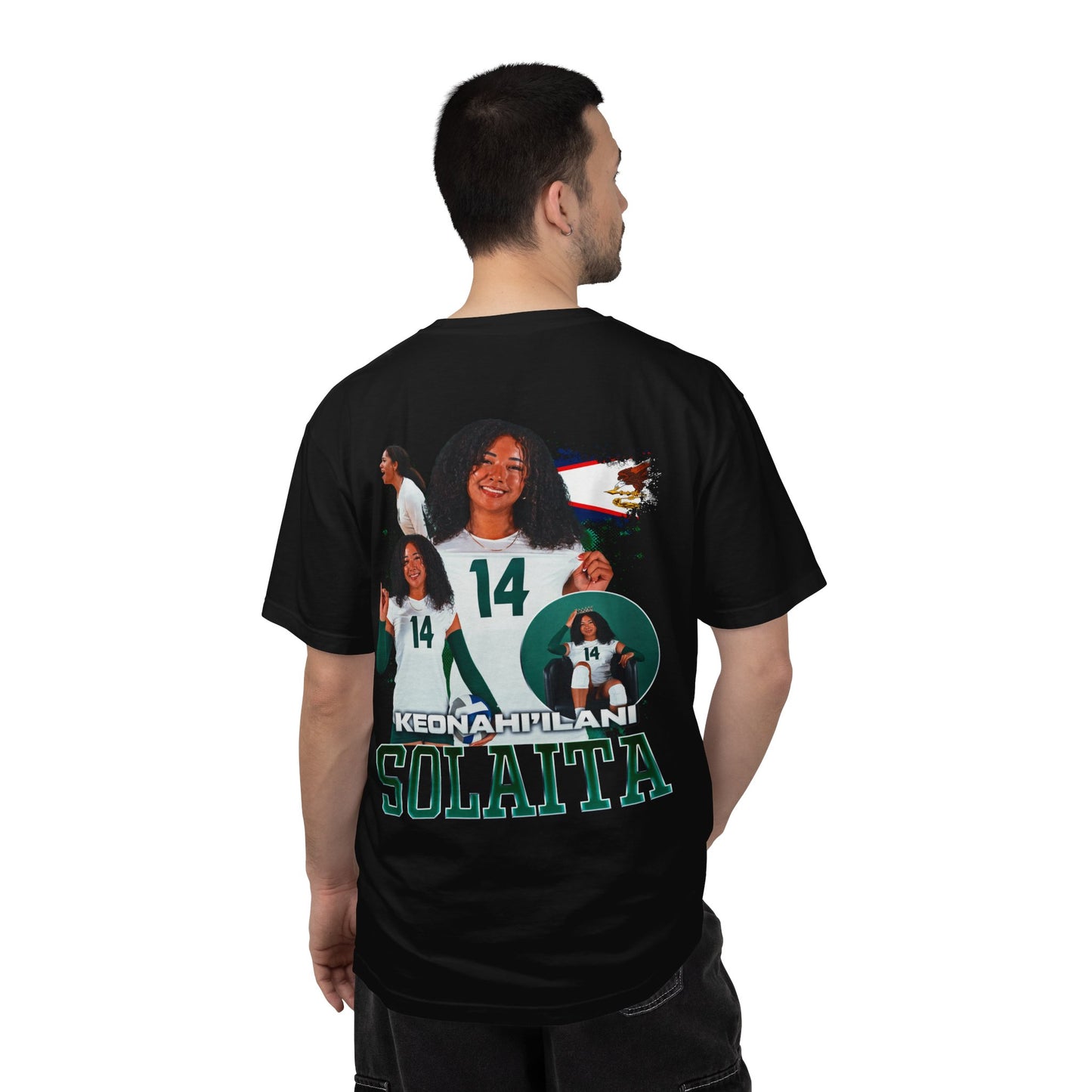 Keonahi'Ilani Solaita Logo Front & Back Premium Tee
