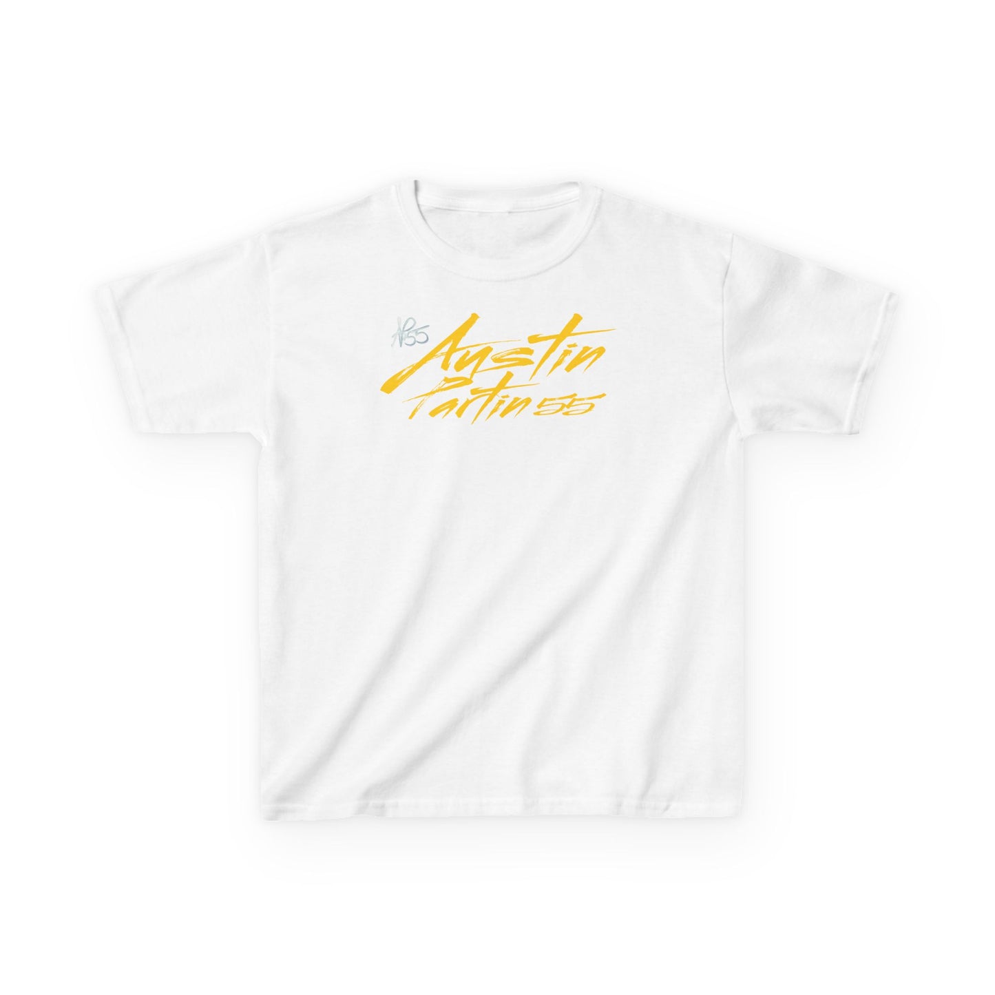 Austin Partin Cursive Name & Number Kids Tee