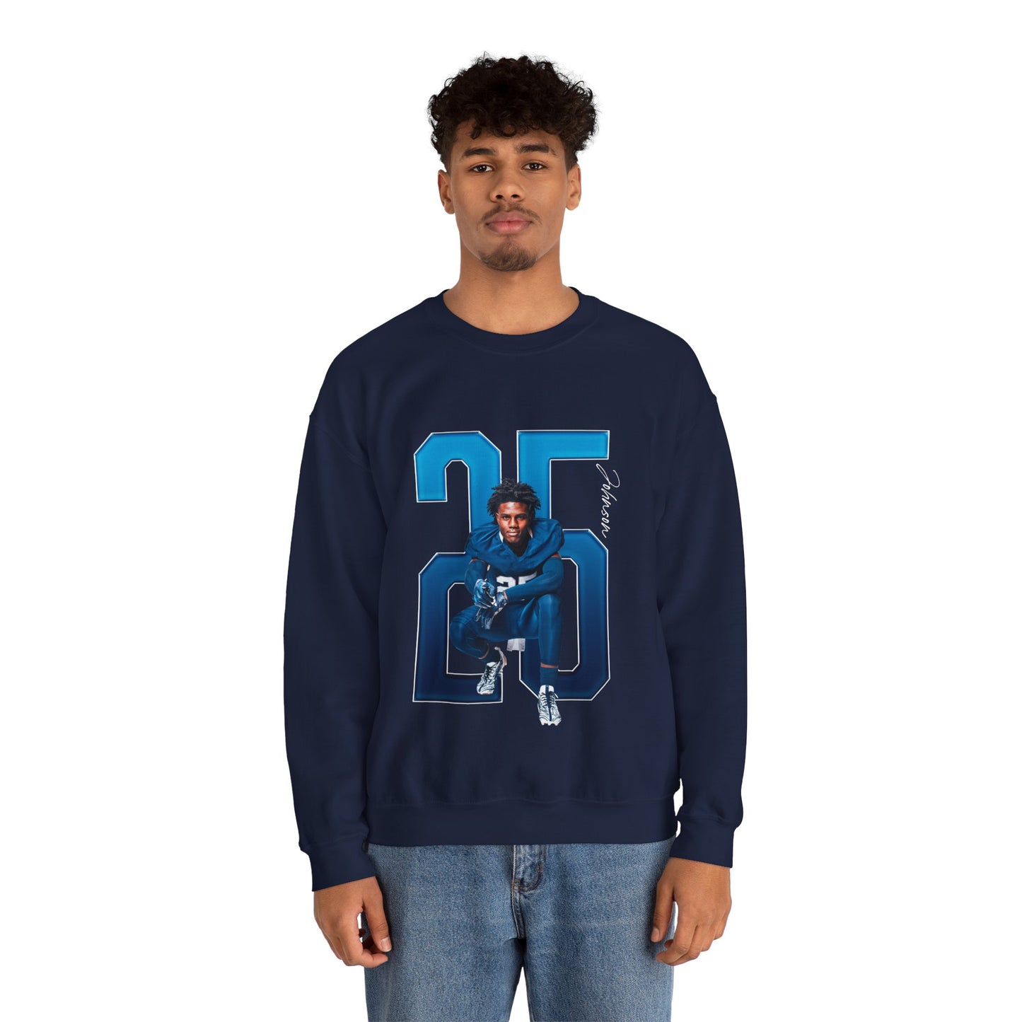 Jakari Johnson Player Icon Number Crewneck Sweatshirt