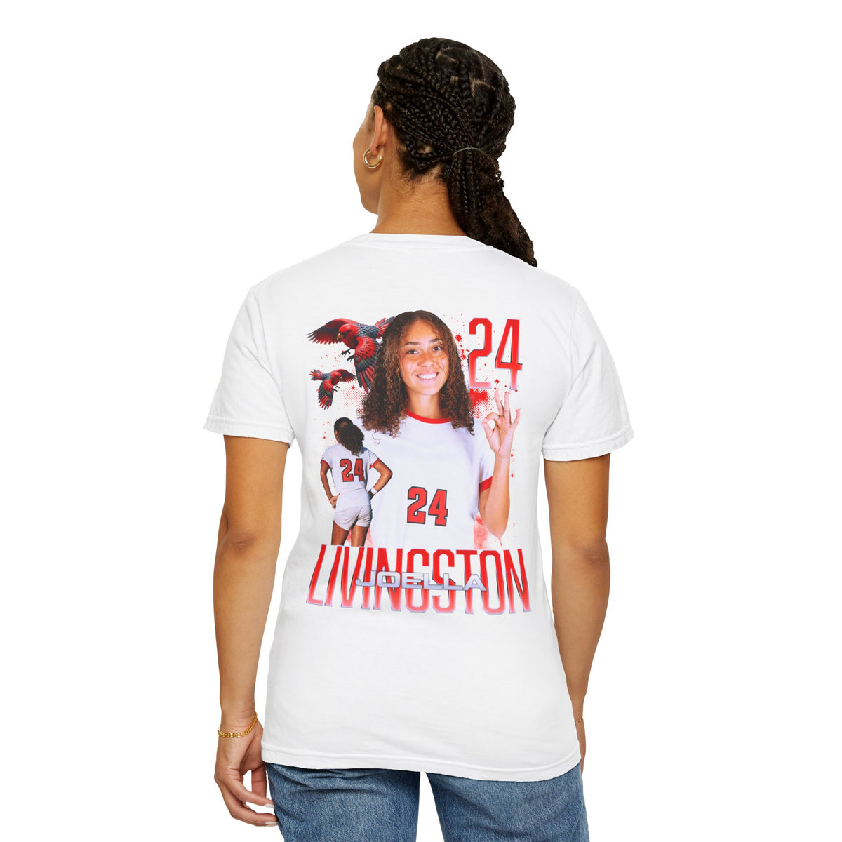 Joella Livingston Logo Front & Back Premium Tee