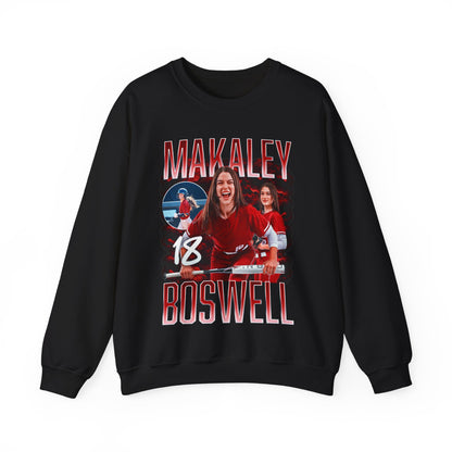 Makaley Boswell Single Color Combo Crewneck Sweatshirt