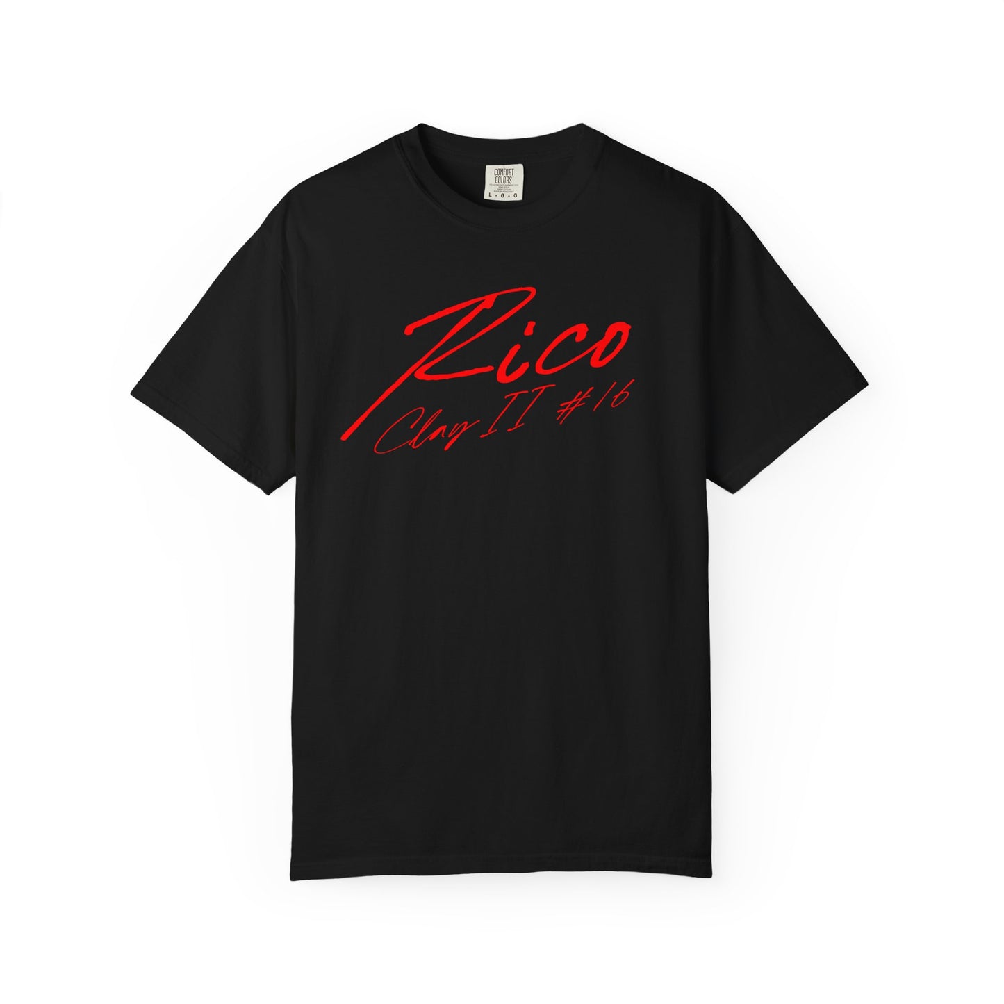 Rico Clay II Cursive Name & Number Premium Tee