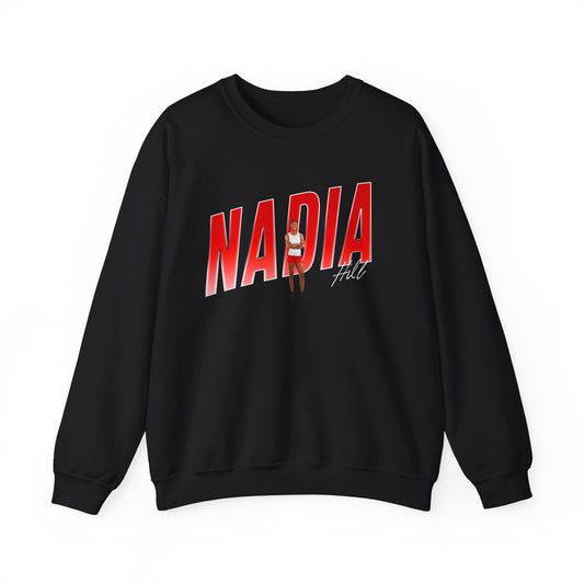 Nadia Hill Cursive Combo Crewneck Sweatshirt