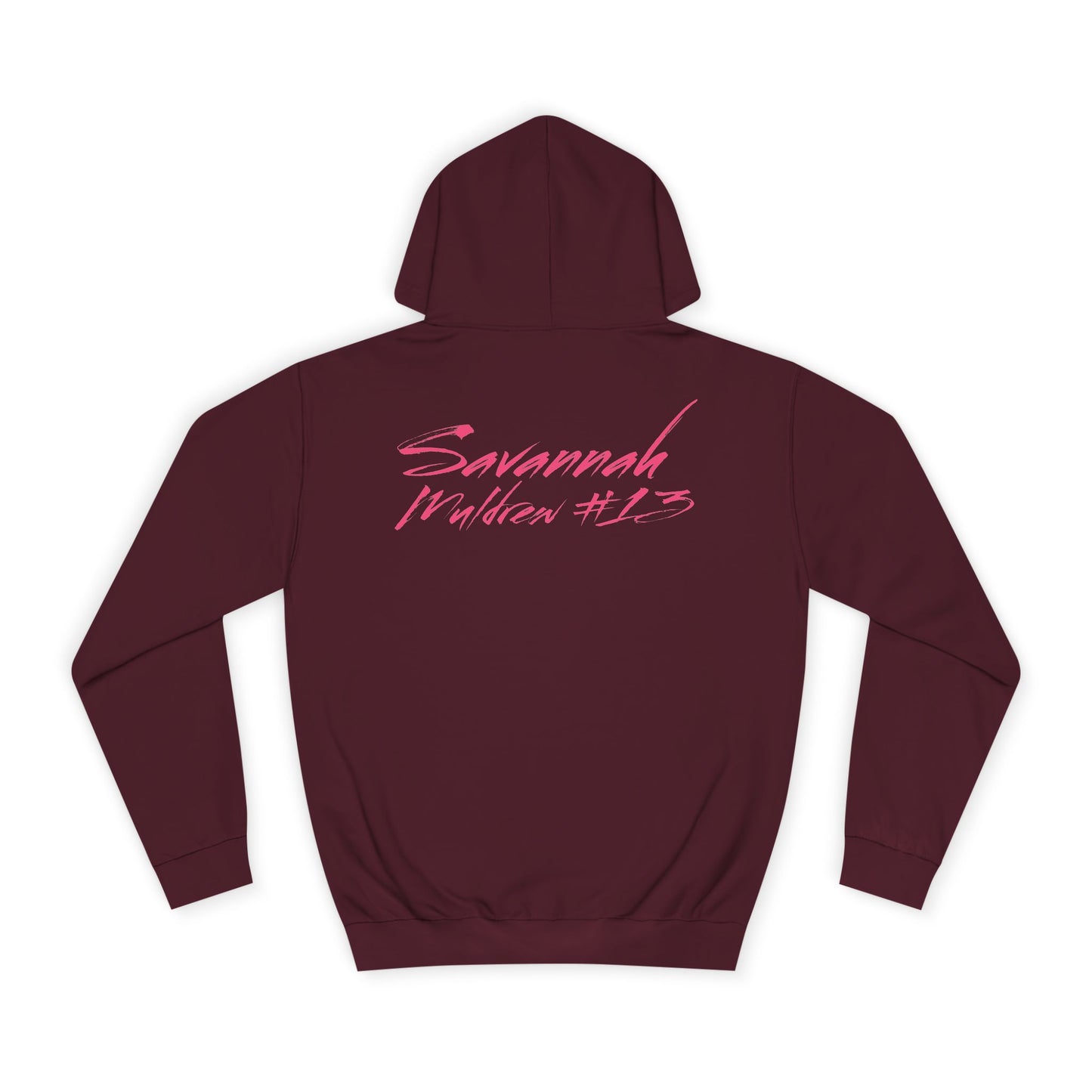 Savannah Muldrew Cursive Name & Number Premium Hoodie