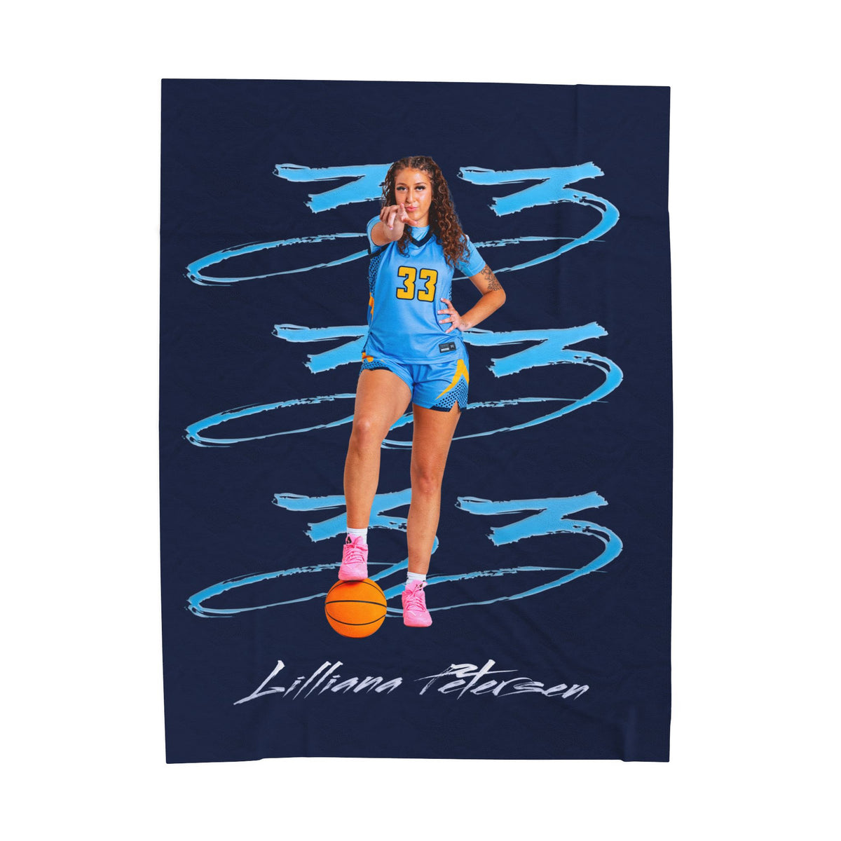 Lilliana Petersen 60"-80" Plush Blanket