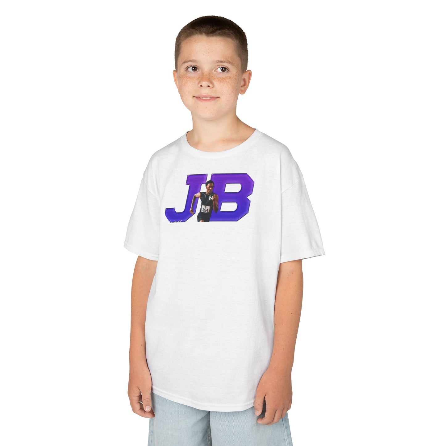 Johnny Banks III Big Initials Colored Kids Tee