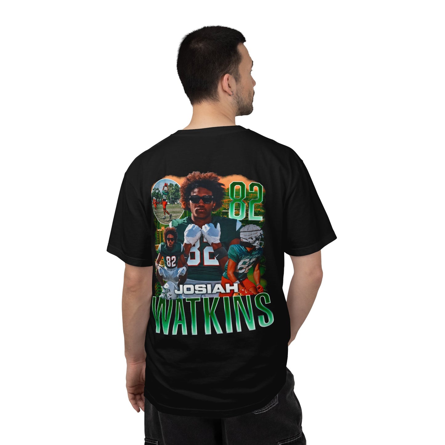 Josiah Watkins Logo Front & Back Premium Tee