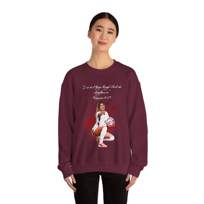 Bella Morgas Athlete Quote Crewneck Sweatshirt