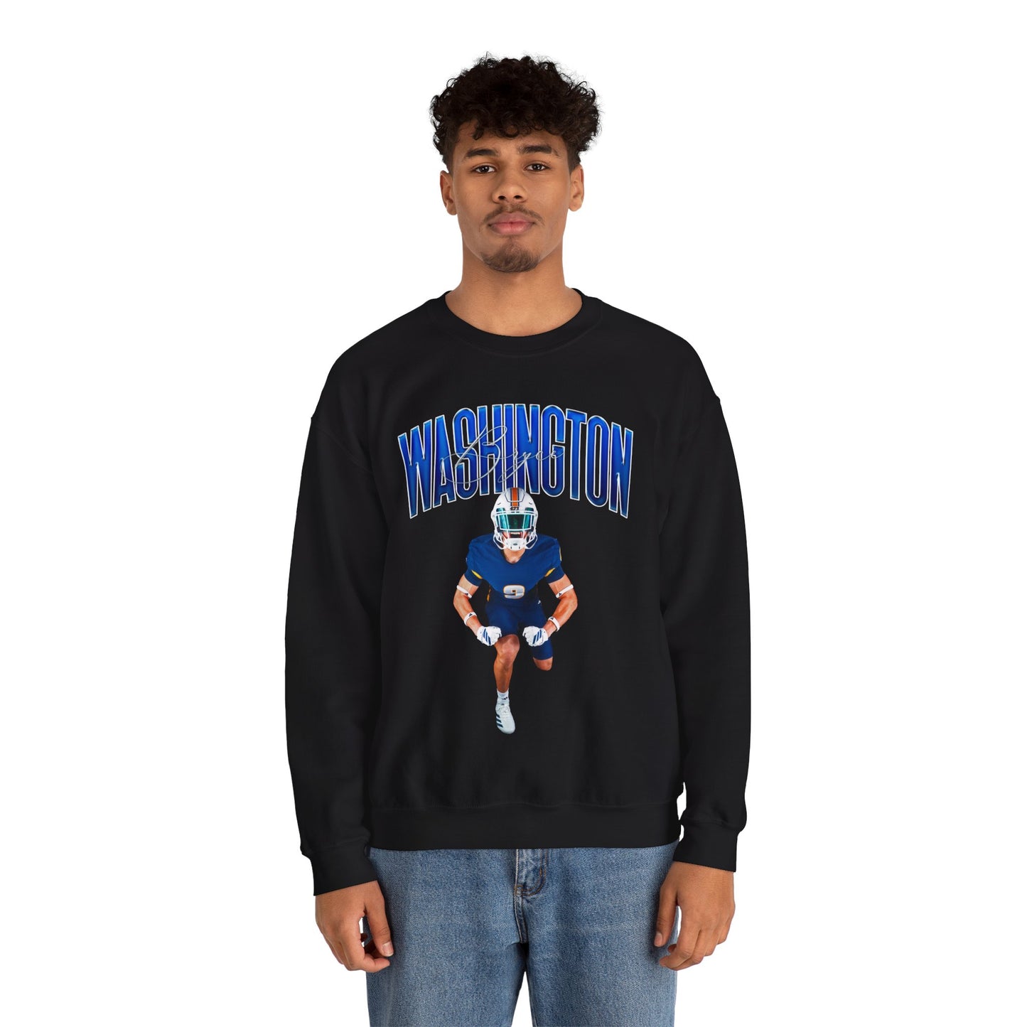 Bryce Washington Curved Combo Colored Crewneck Sweatshirt