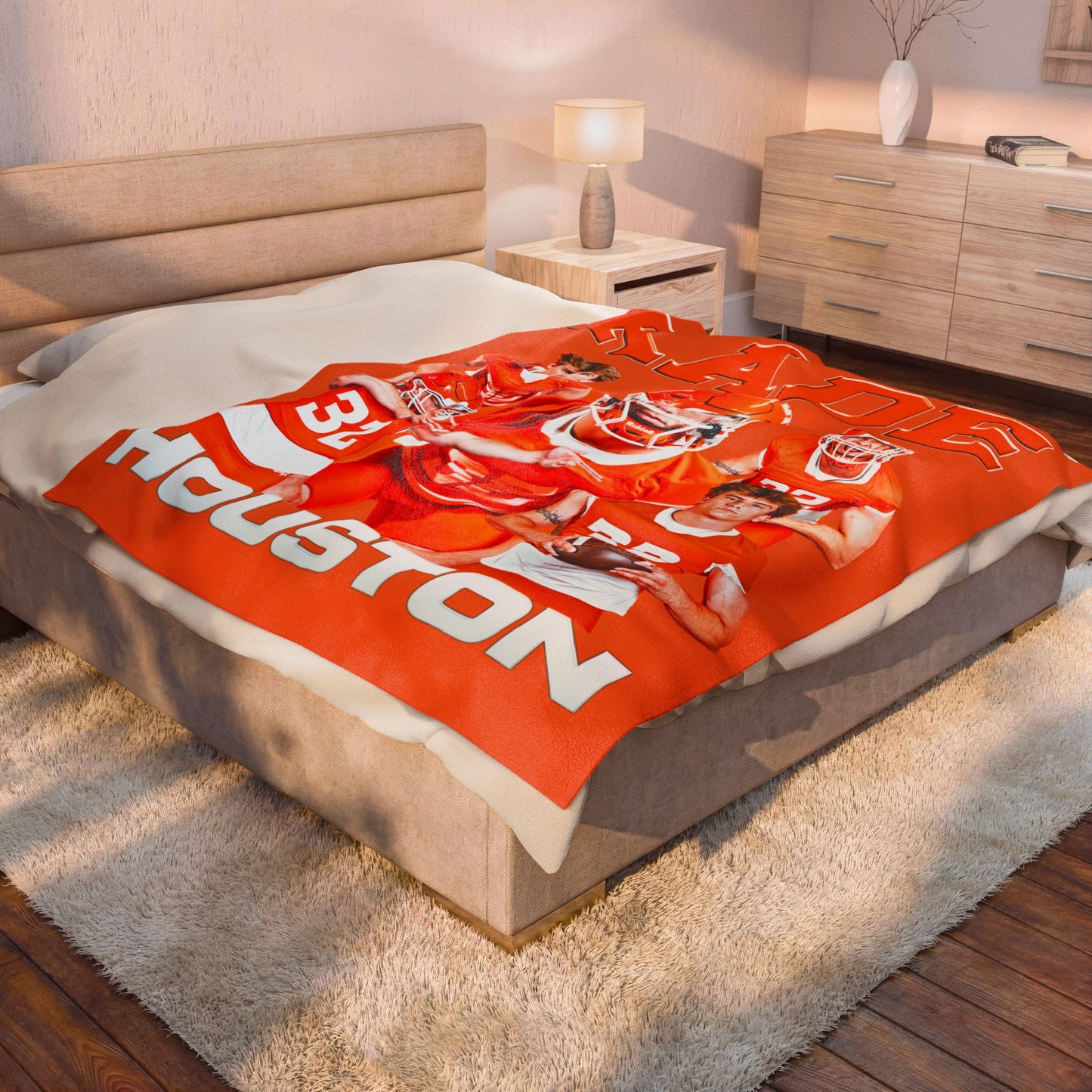 Kade Houston 60"-80" Plush Blanket
