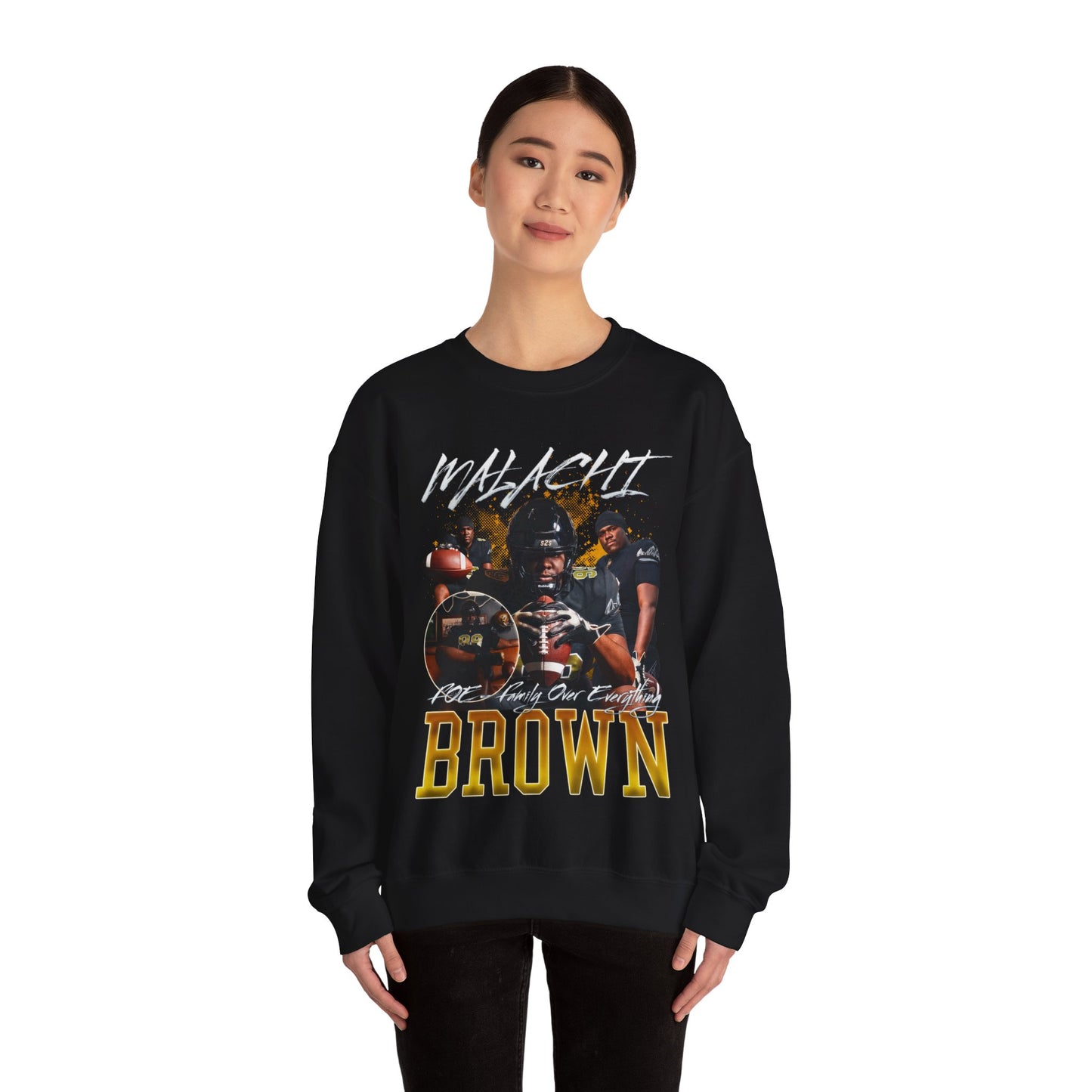 Malachi Brown Crewneck Sweatshirt
