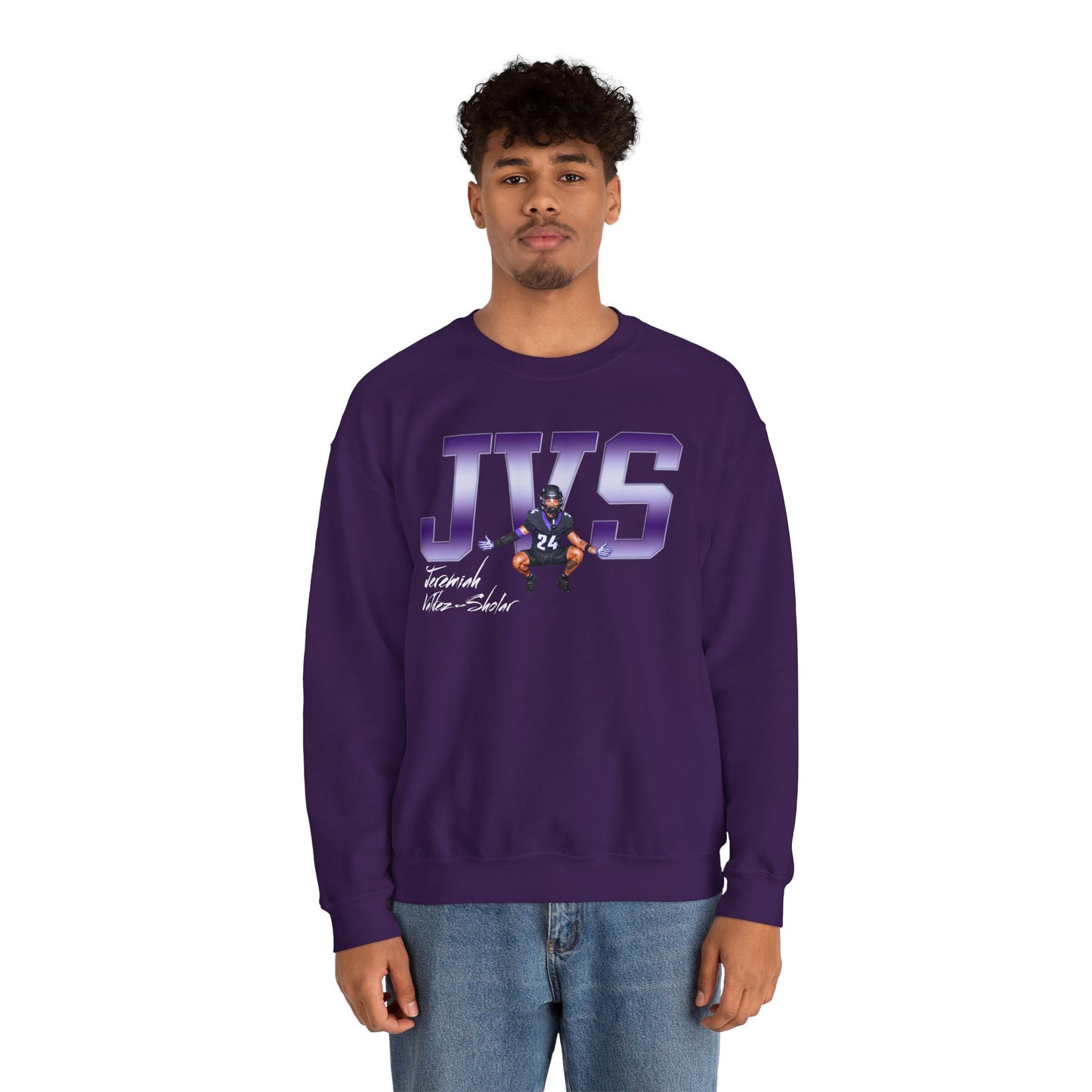 Jeremiah Valdez-Sholar Big Initials Crewneck Sweatshirt