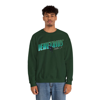 Demetrius Geathers Jr. Cursive Combo Crewneck Sweatshirt