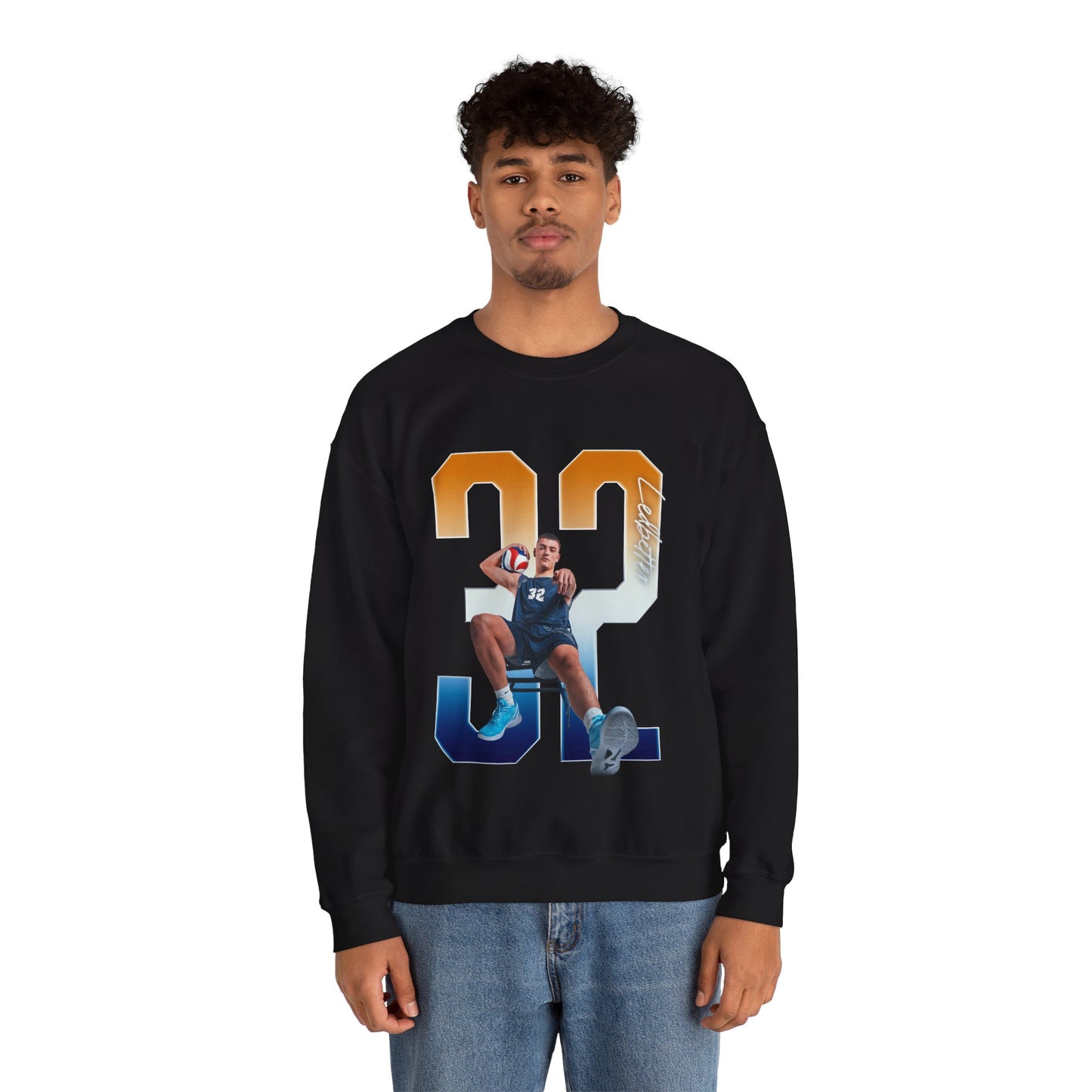 Blu Ledbetter Player Icon Number Crewneck Sweatshirt