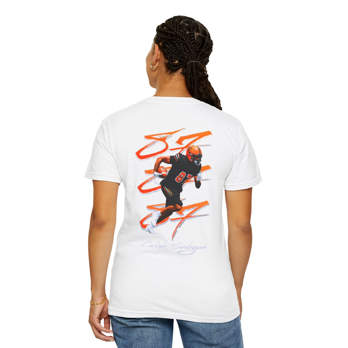 Caleb Sedegan Logo Front & Back Premium Tee