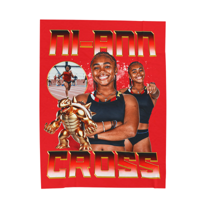Ni-Ann Cross 60"-80" Plush Blanket