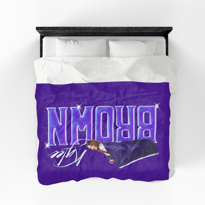 Kylee Brown 60"-80" Plush Blanket
