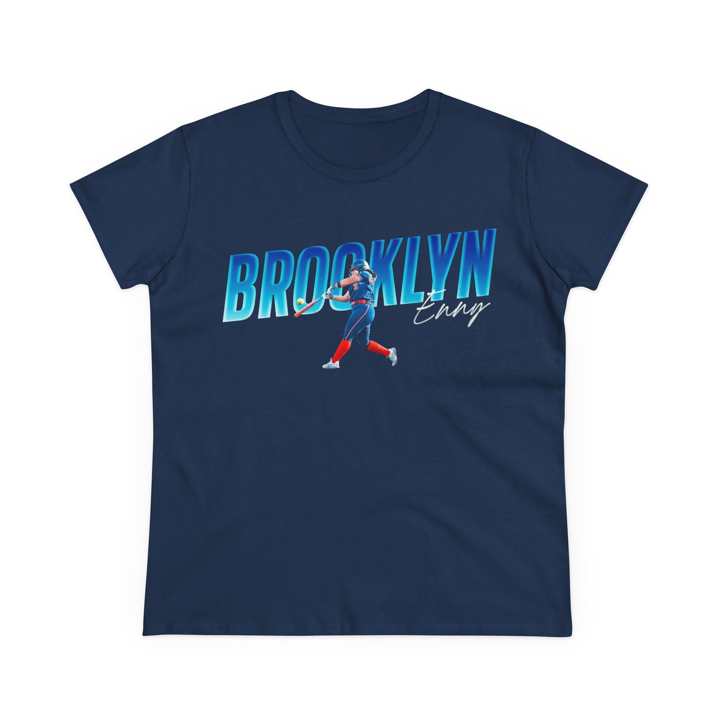 Brooklyn Enny Cursive Combo Colored Women's Tee