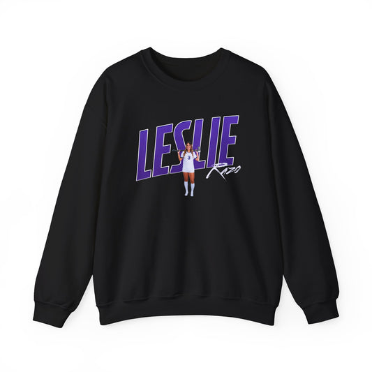 Leslie Razo Cursive Combo Colored Crewneck Sweatshirt