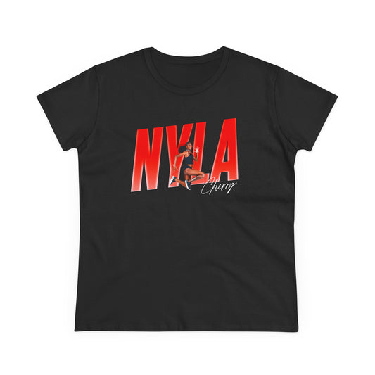 Nyla Cherry Cursive Combo Colored Women's Tee