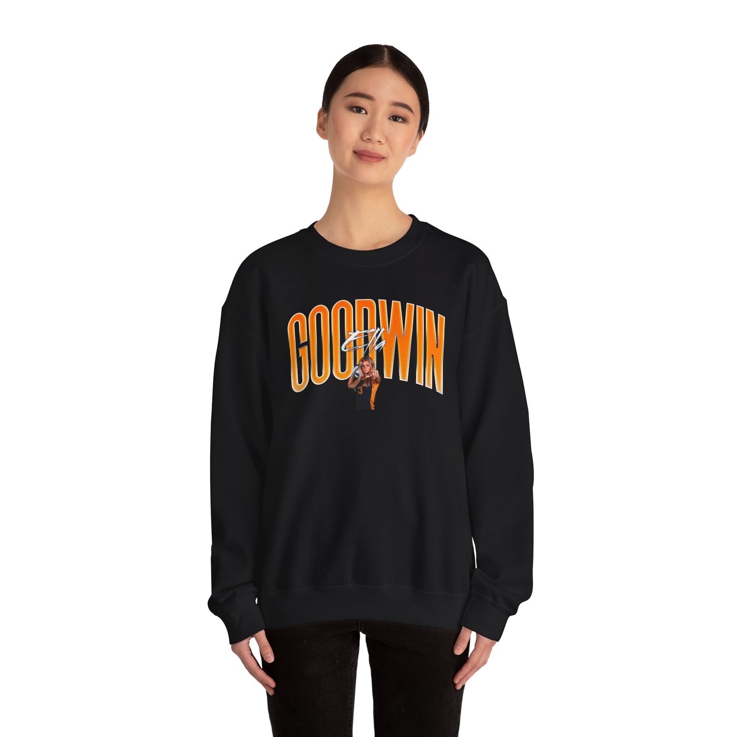 Ella Goodwin Curved Combo Colored Crewneck Sweatshirt