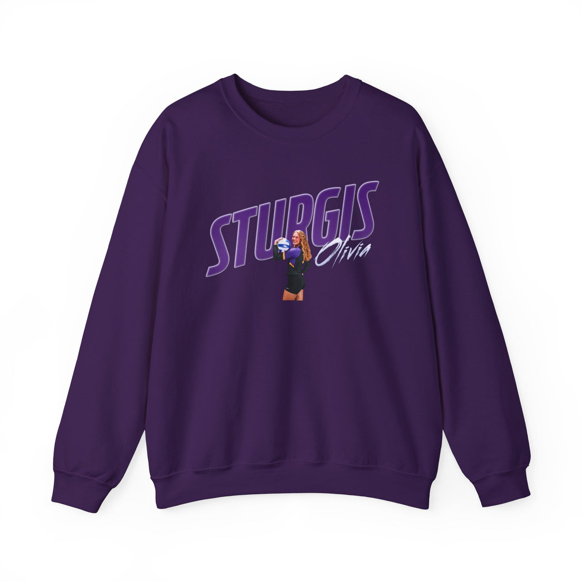 Olivia Sturgis Cursive Combo Colored Crewneck Sweatshirt