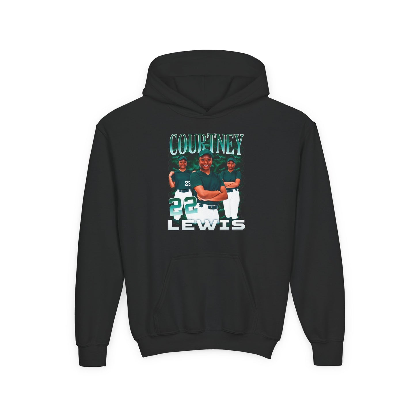 Courtney Lewis Colored & White Combo Kids Hoodie