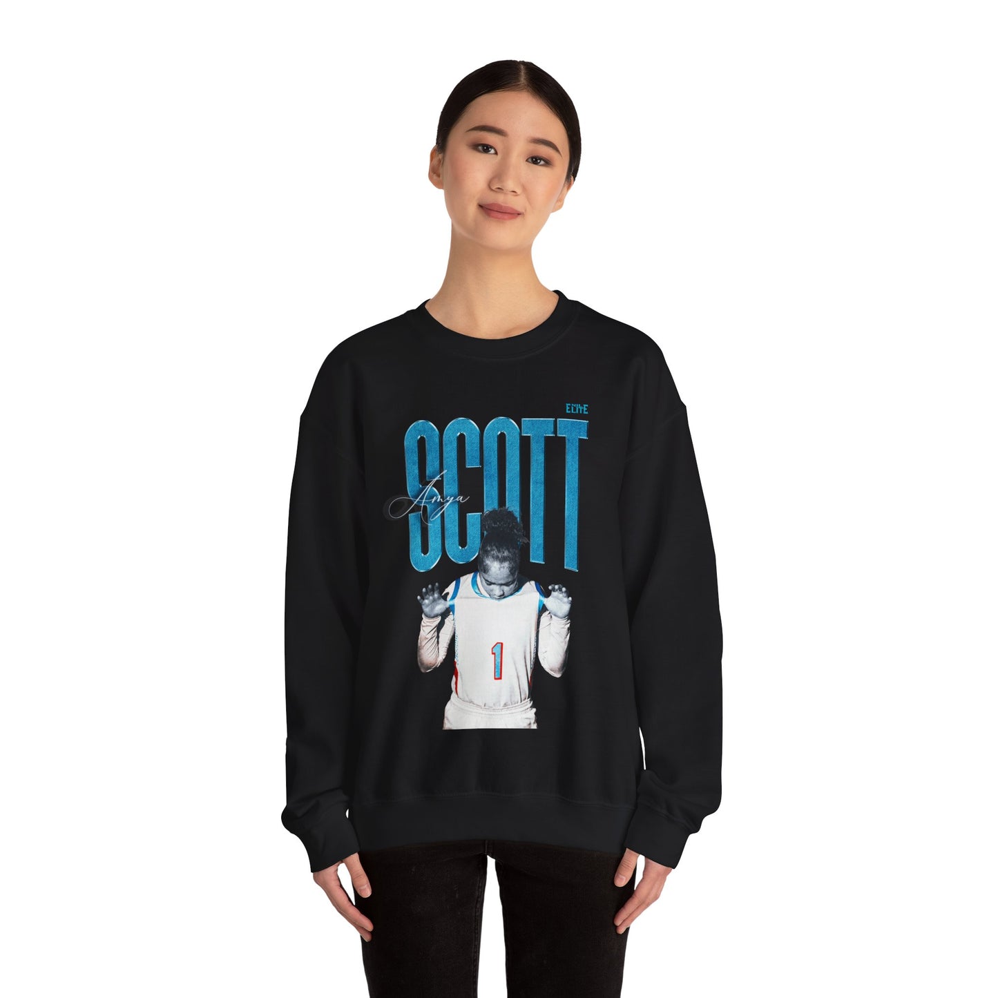 Amya Scott Faded Glory Crewneck Sweatshirt