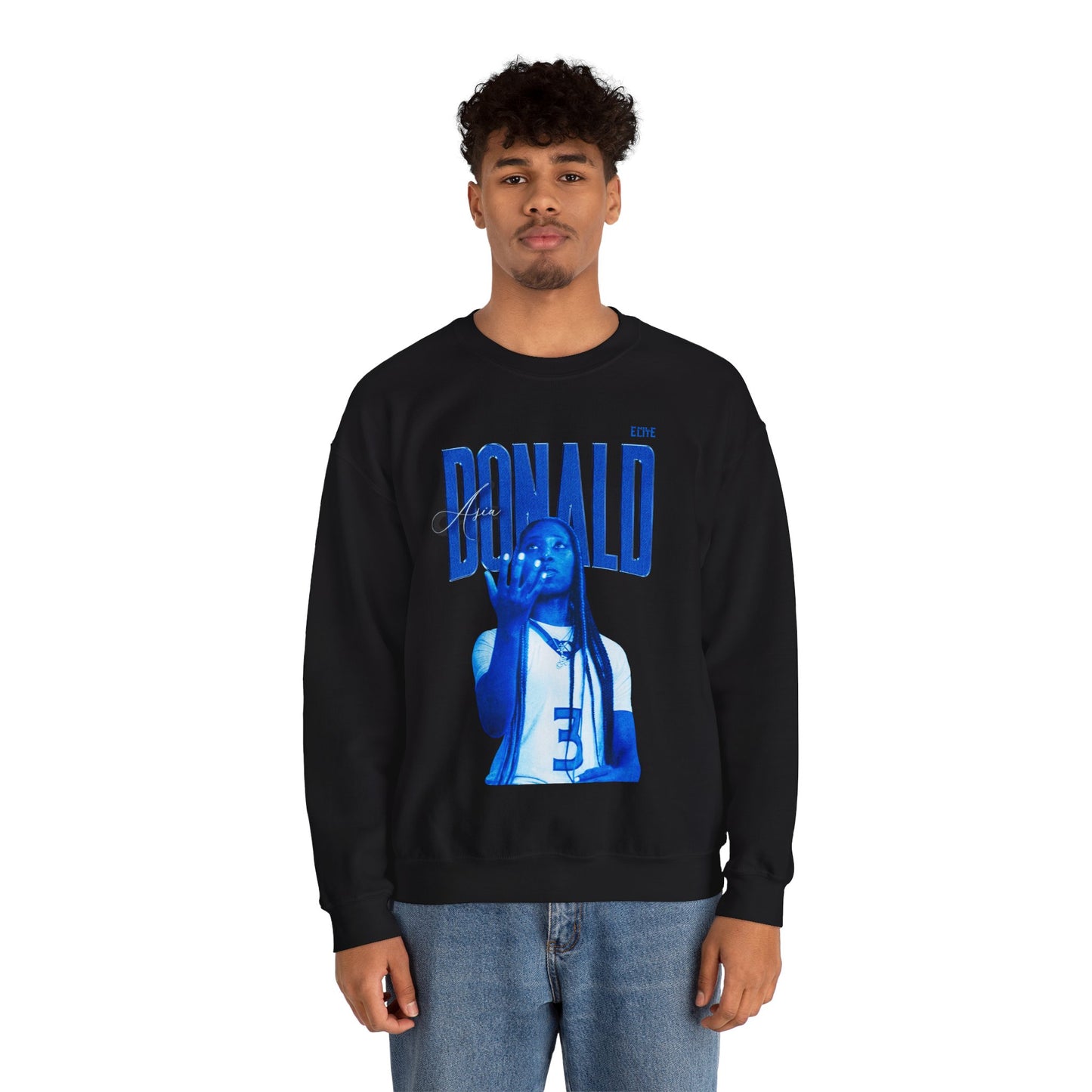 Asia Donald Faded Glory Crewneck Sweatshirt