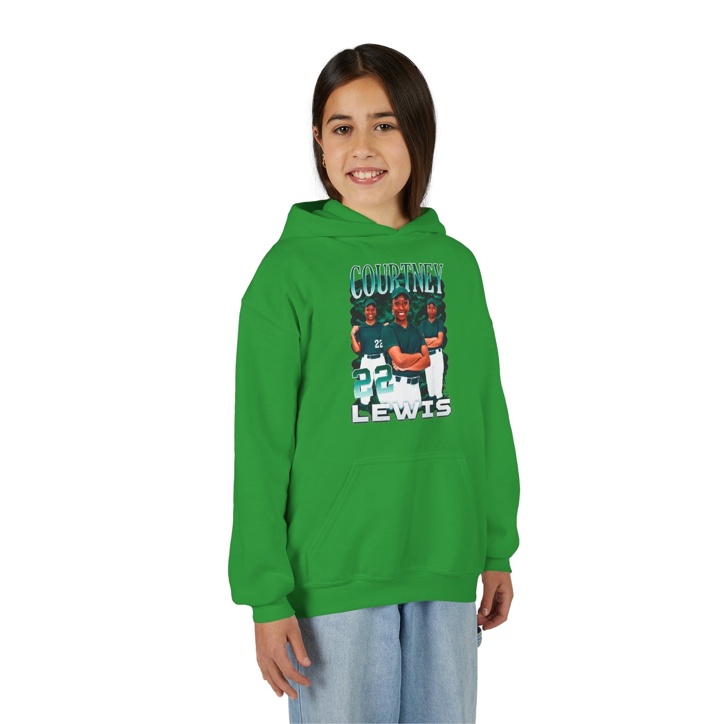 Courtney Lewis Colored & White Combo Kids Hoodie