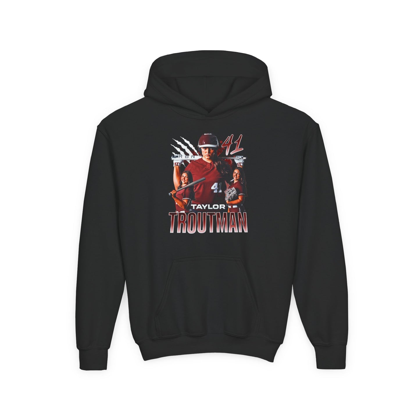 Taylor Troutman Name & Number Combo Kids Hoodie
