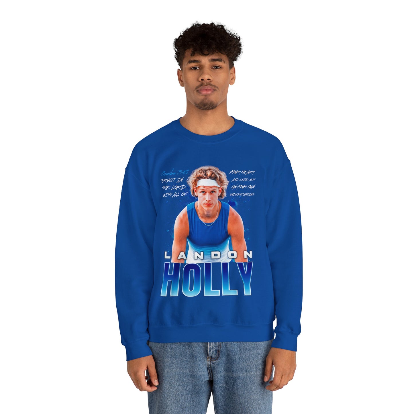 Landon Holly Featured Quote Crewneck Sweatshirt