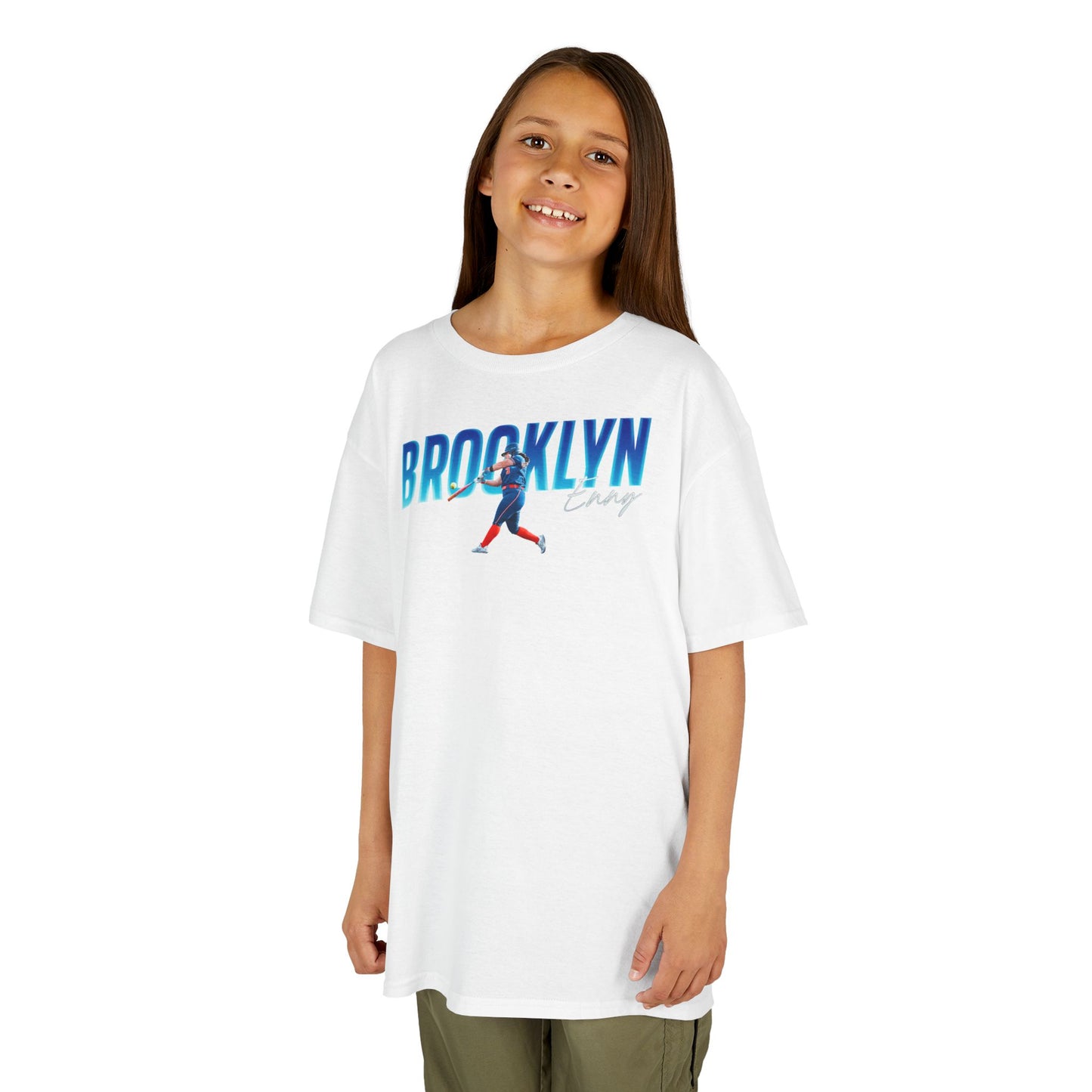 Brooklyn Enny Cursive Combo Colored Kids Tee