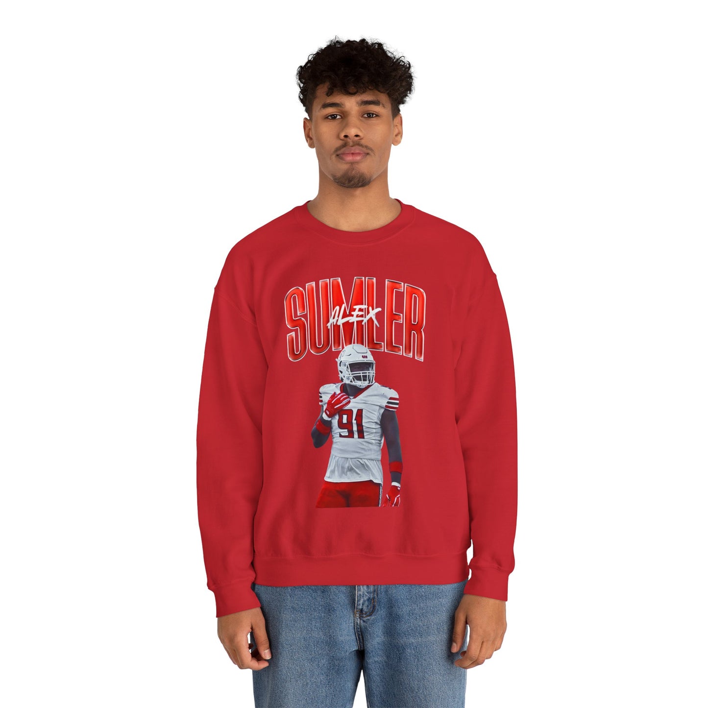 Alex Sumler Curved Combo Colored Crewneck Sweatshirt