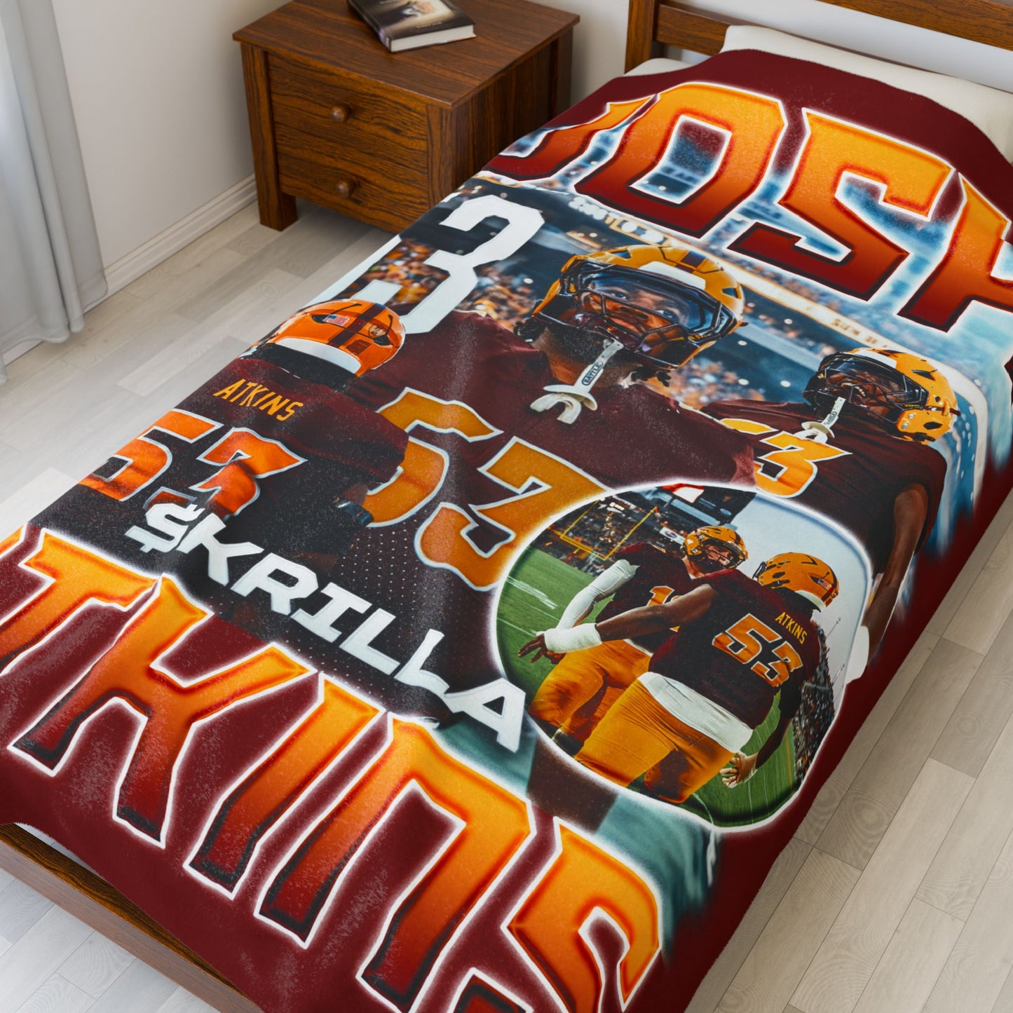 Josh Atkins 60"-80" Plush Blanket