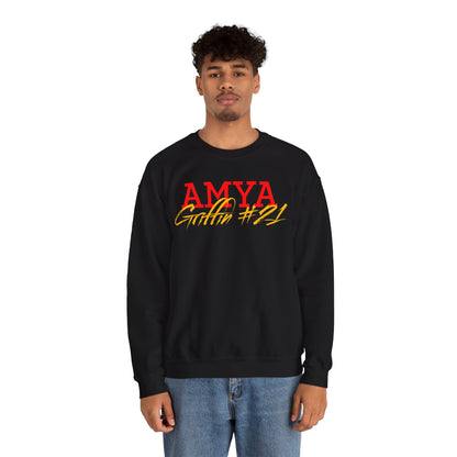 Amya Griffin Cursive Name & Number Crewneck Sweatshirt