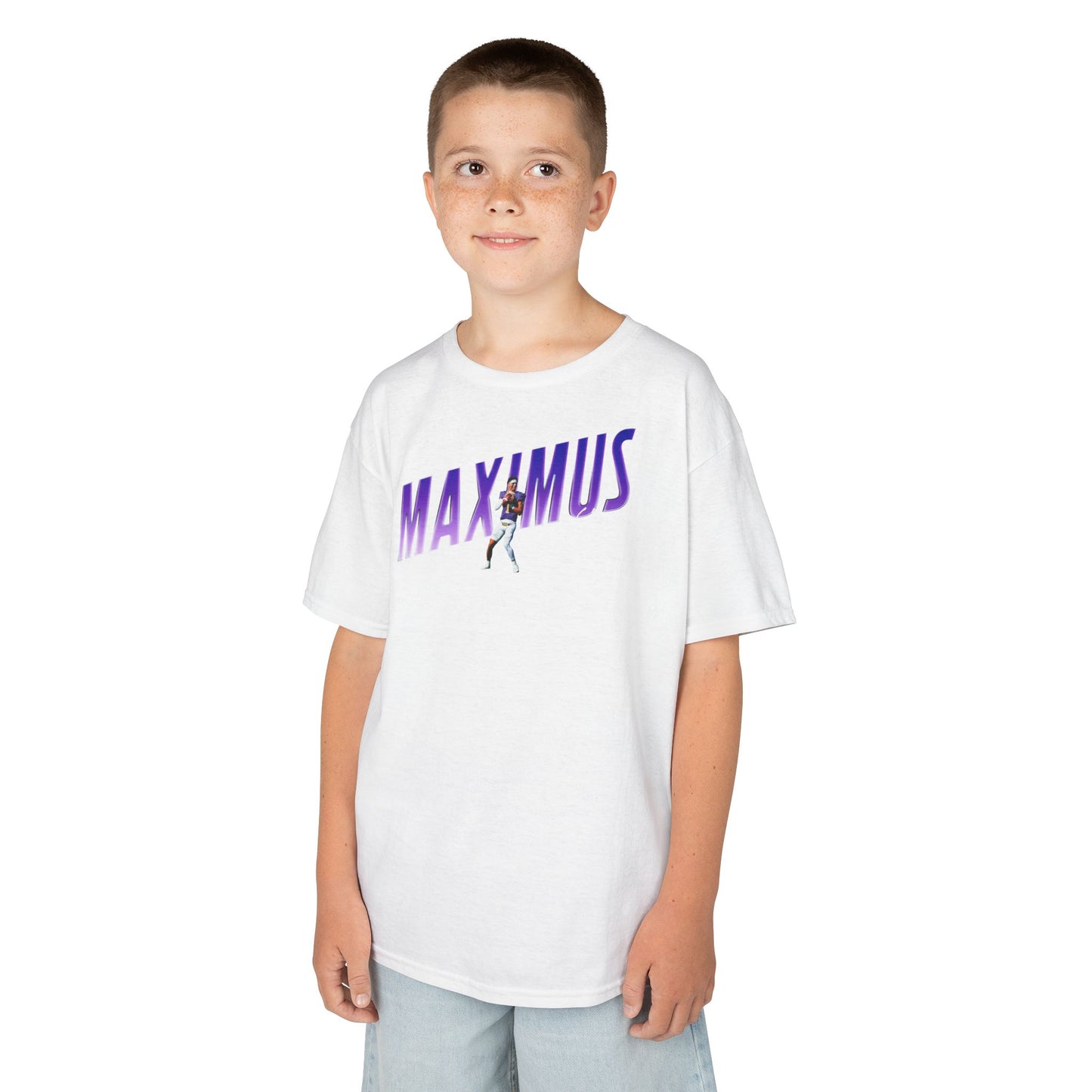 Maximus Sims Cursive Combo Colored Kids Tee