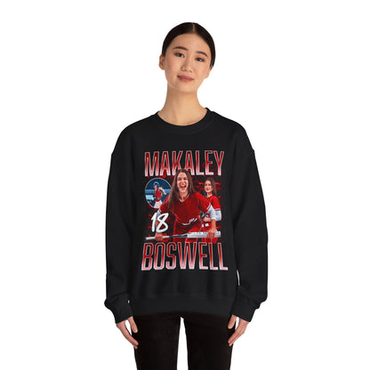 Makaley Boswell Single Color Combo Crewneck Sweatshirt