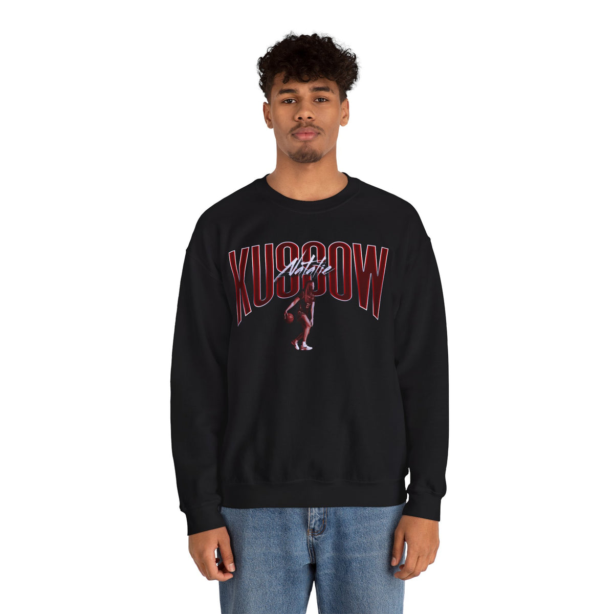 Natalie Kussow Curved Combo Colored Crewneck Sweatshirt